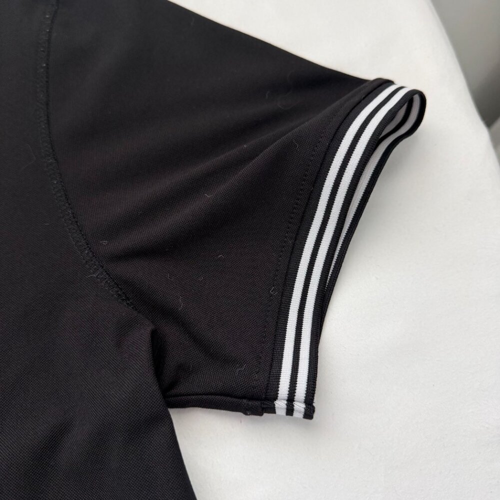 Chaps Polo Shirt Mens Large Black Short Sleeve Logo Classic Casual Golf Shirt - Picture 5 of 7